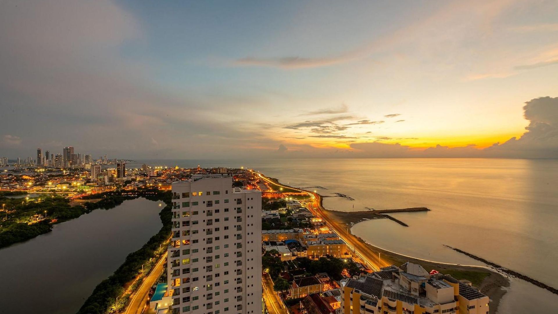 Espectacular Vista Al Mar&historic Center 2br Apartamento Cartagena